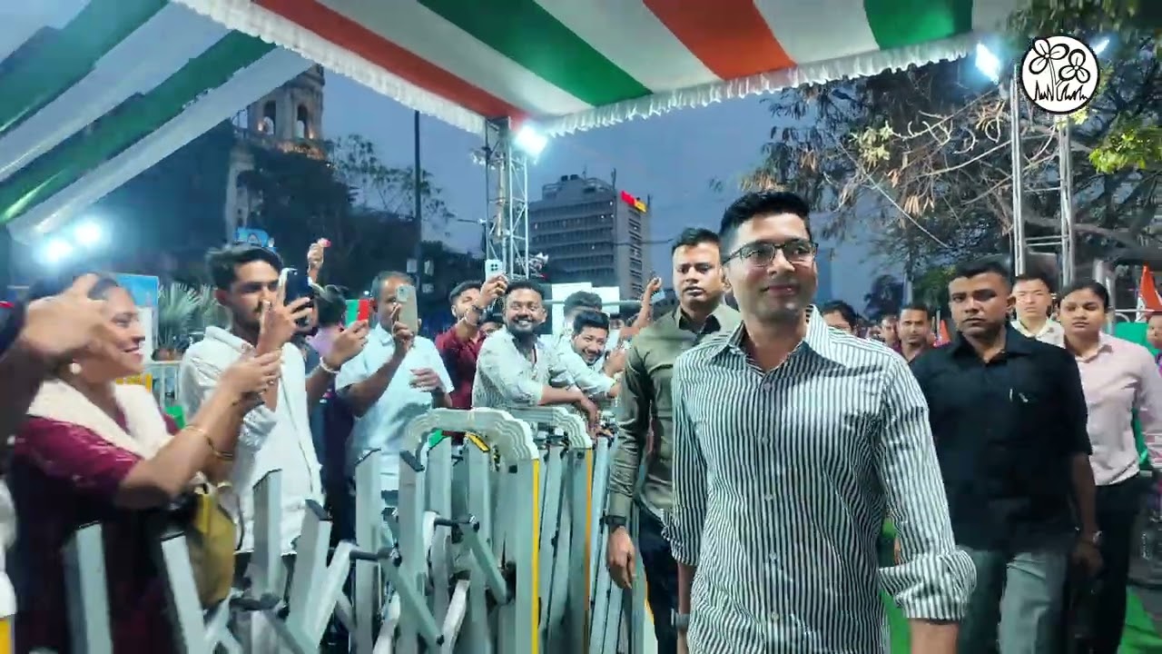 Shri Abhishek Banerjee at Dharmatala Dharna Mancha | #AbarJitbeBangla