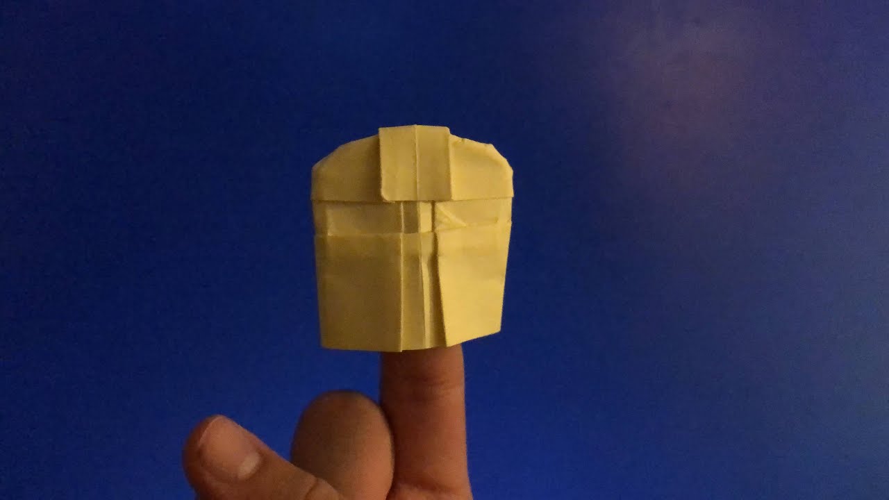 Paper Benders: How 2 Fold a Mandalorian Helmet!!