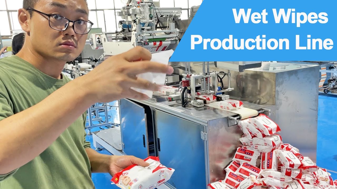 Automated Baby Wipes Packaging Line | Wet Tissue Making Machine (30-120pcs/bag)