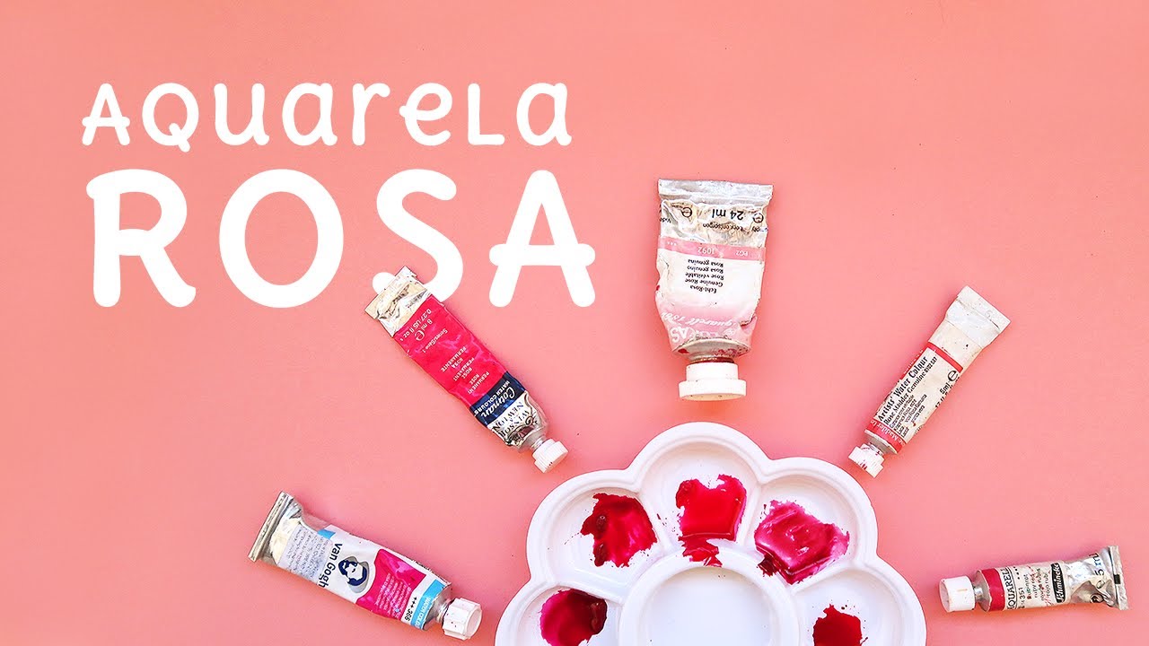 aquarelas na cor ROSA!