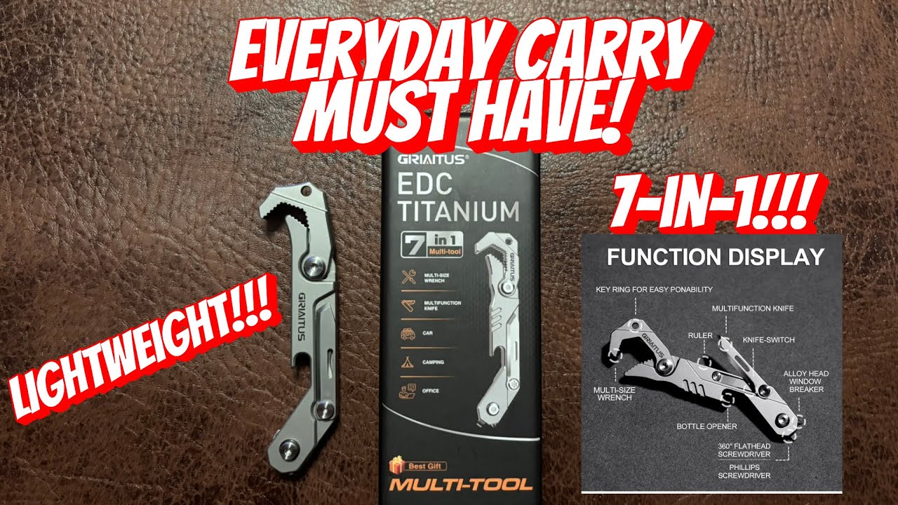 Everyday Carry Must Have! - Giriaitus EDC Titanium 7-in-1 Multitool