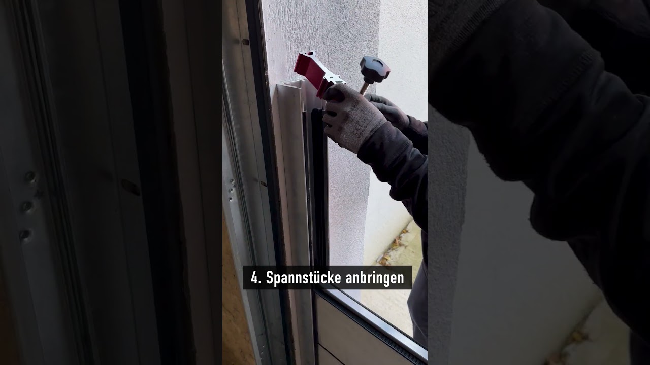 PREFA Hochwasserschutz: Montage der Wandprofile und Aufbau