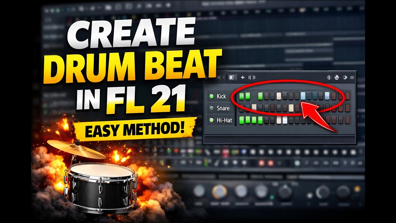 How To Make HARD Drum Beat in FL Studio 21 (Beginner to Pro)