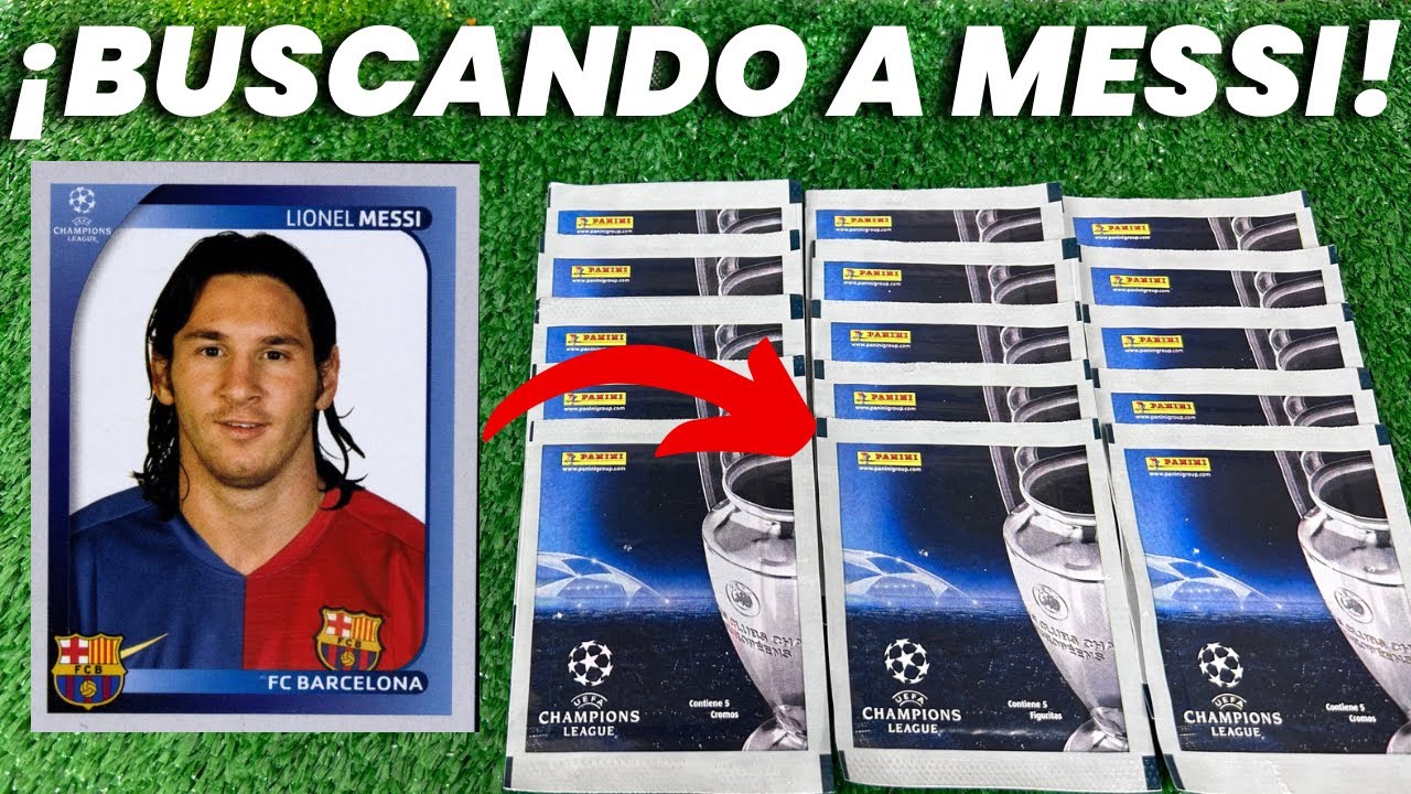 ¡BUSCANDO A MESSI! Panini Champions League 2008 - 2009