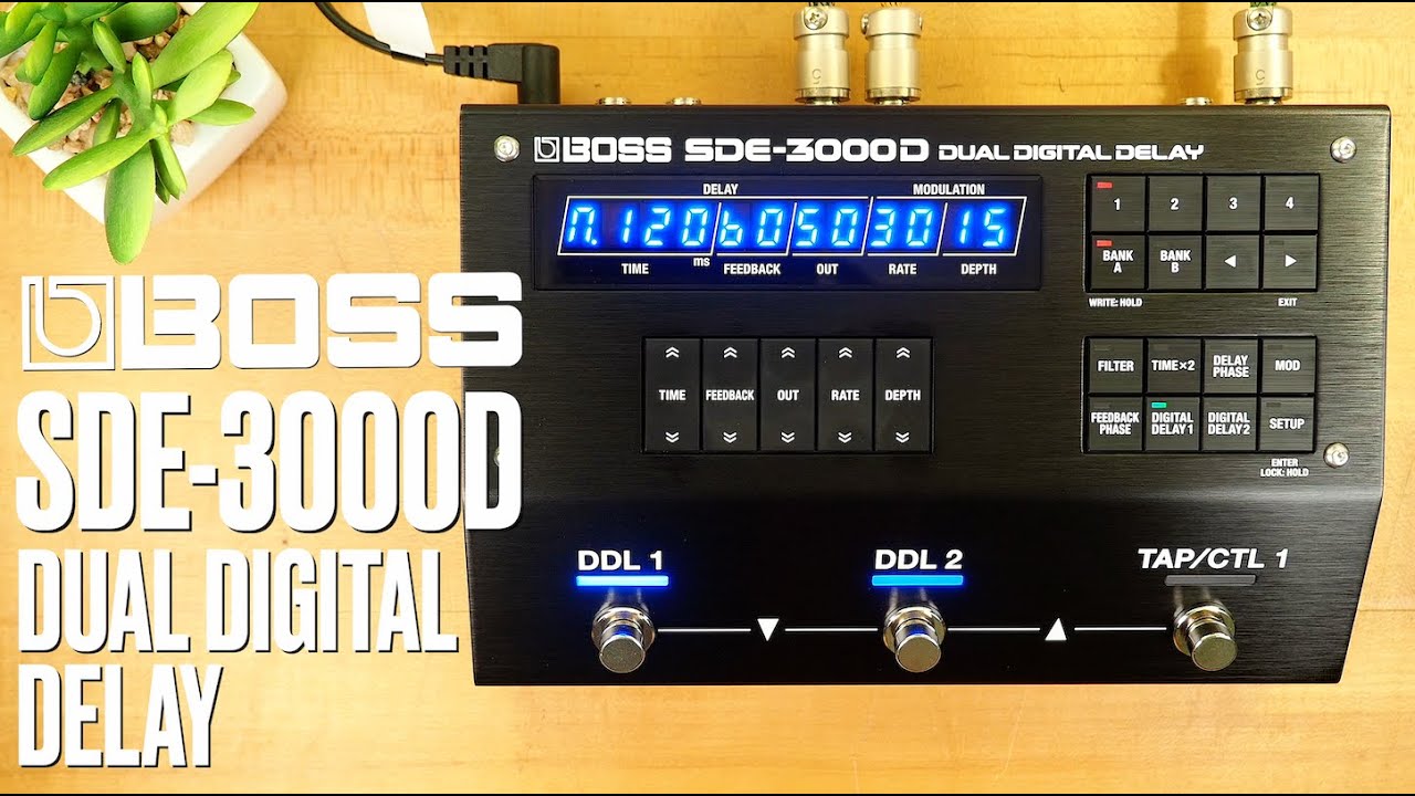 Boss // SDE-3000D Dual Digital Delay (Stereo Demo)