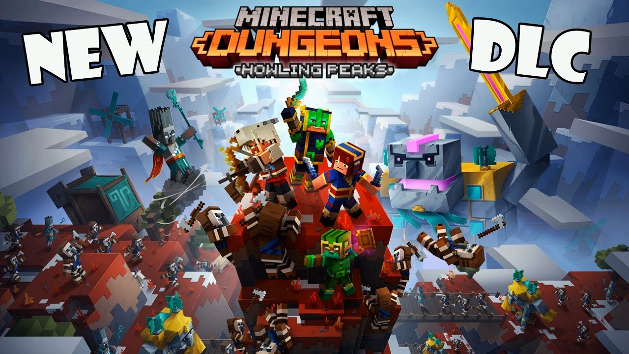 MINECRAFT DUNGEONS - Howling Peaks - NEW DLC Walkthrough (NINTENDO Switch)