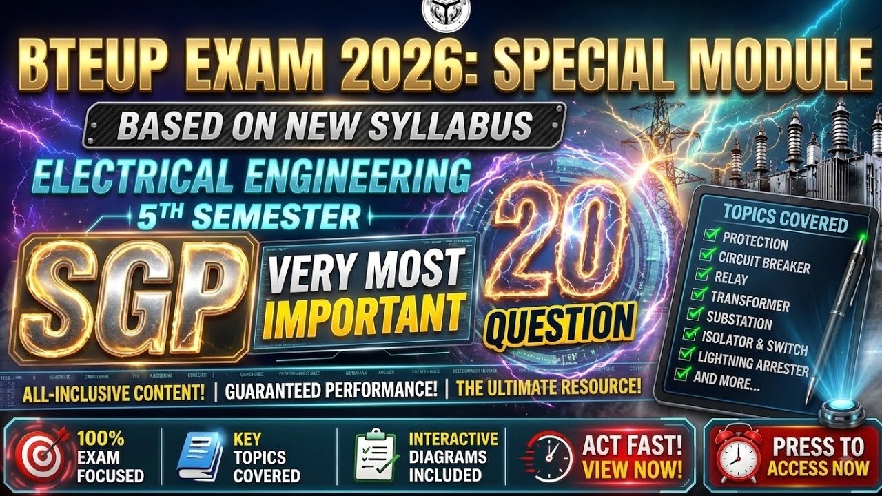 🔥 BTEUP EXAM 2026 SPECIAL 🔥