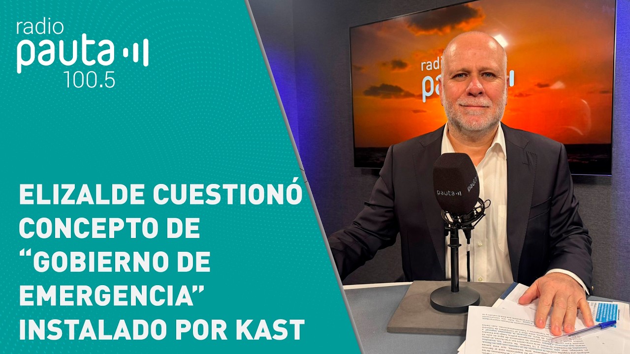 Elizalde por gob. de emergencia de Kast: 