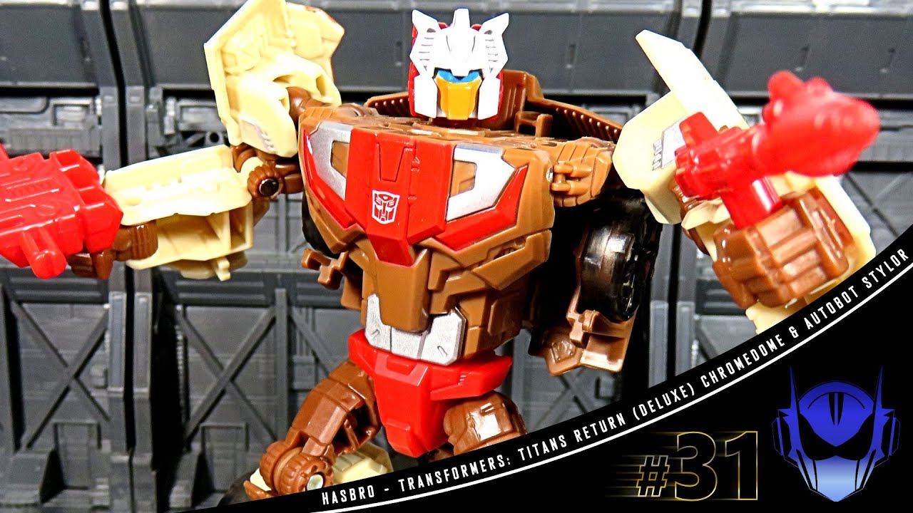 Hasbro Transformers Titans Return Deluxe Chromedome & Autobot Stylor action figure review