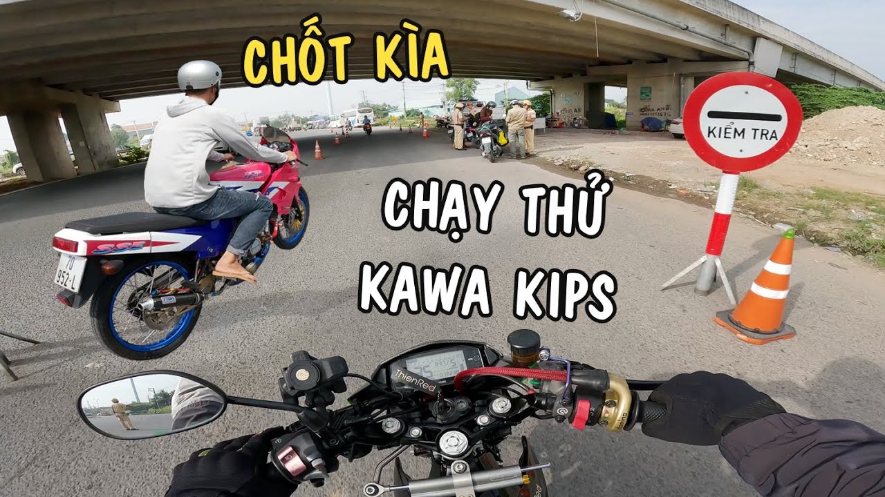 Thiện Red đi giao hàng cấm Pô TYGA - chạy thử Kawasaki Kips 150cc ông hoàng tốc độ