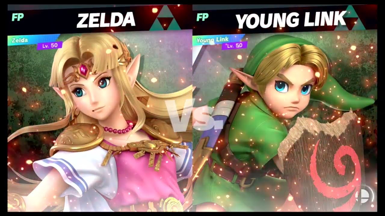 Super Smash Bros Ultimate Amiibo Fights – Zelda vs the World #22 Zelda vs Young Link