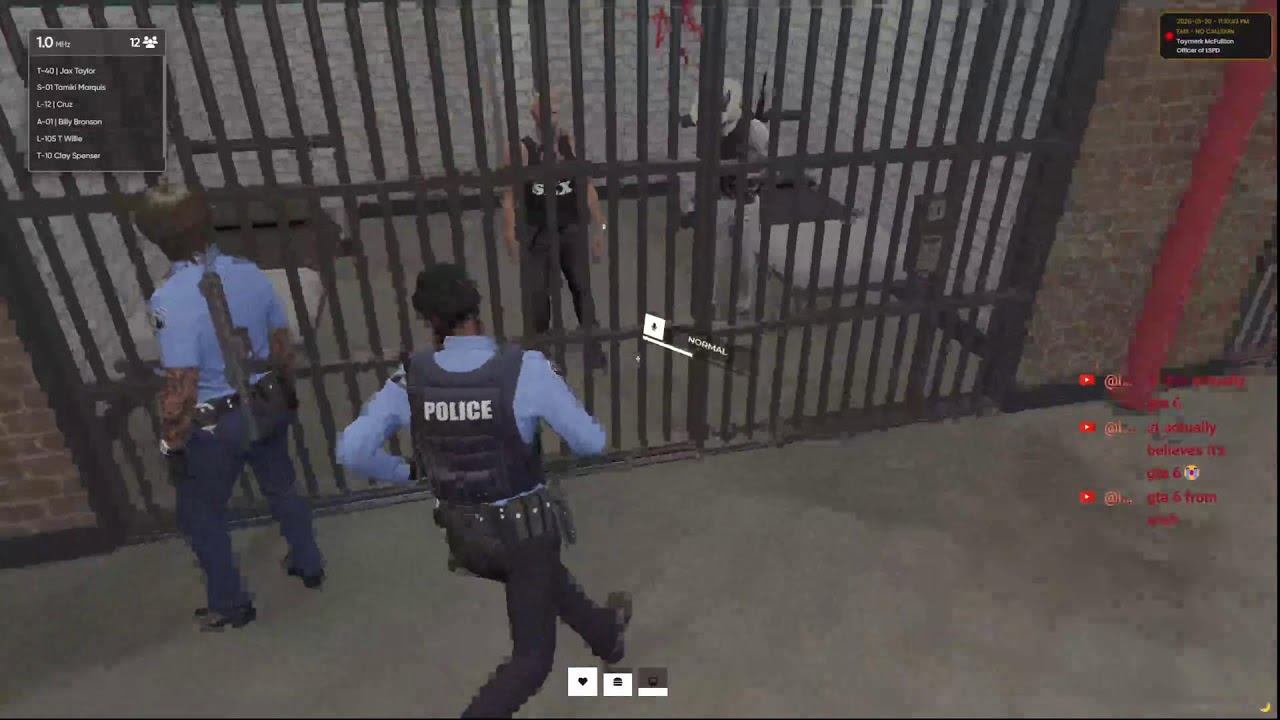 POWER RP 5.0   L/102 Officer Taymerk McFullton #FIVEM #GTA #TRENDING #SERIOUSRP #TEEGRIZZLEY #GTA6