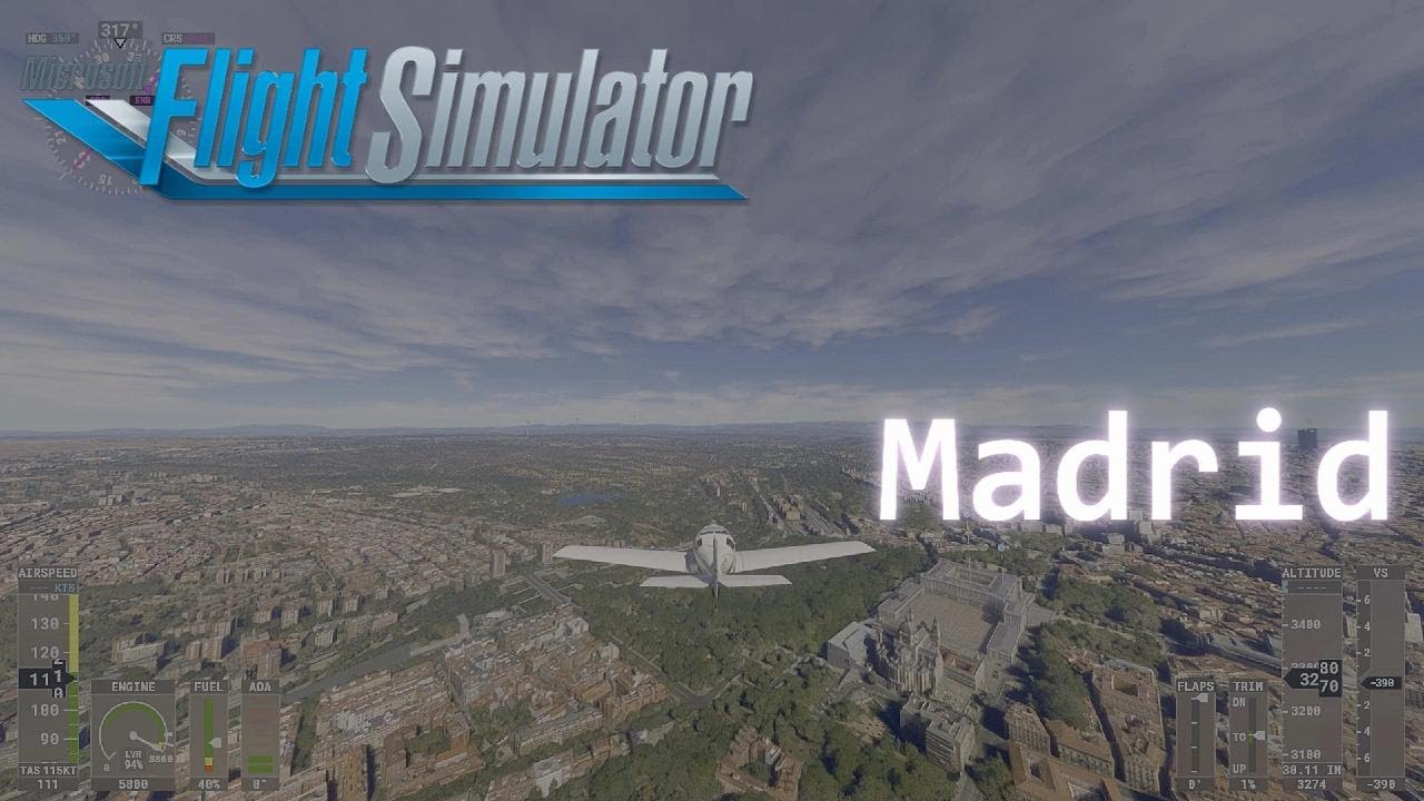 4K Madrid Spain [Microsoft Flight Simulator 2020]
