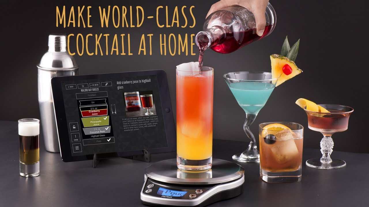 Perfect Drink Pro Smart Scale and App Kitchen Tool.