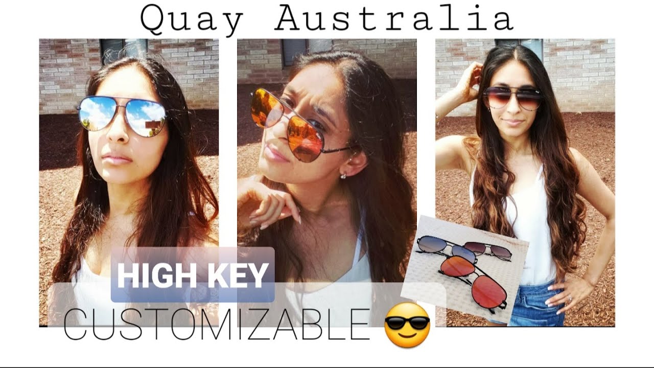 QUAY AUSTRALIA | HIGH KEY CUSTOMIZABLE (MINI) SUNGLASSES | TRY-ON + REVIEW