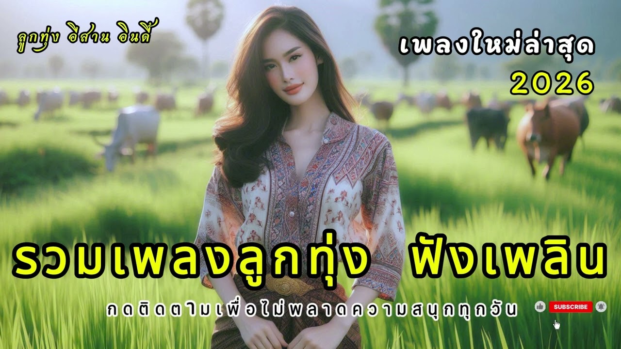 เพลงลูกทุ่งเพราะๆ 2026  คนไกลบ้าน ฟังเพลิน ฟังสบาย ในวันทำงาน เพลงใหม่ล่าสุด เติมกำลังใจ