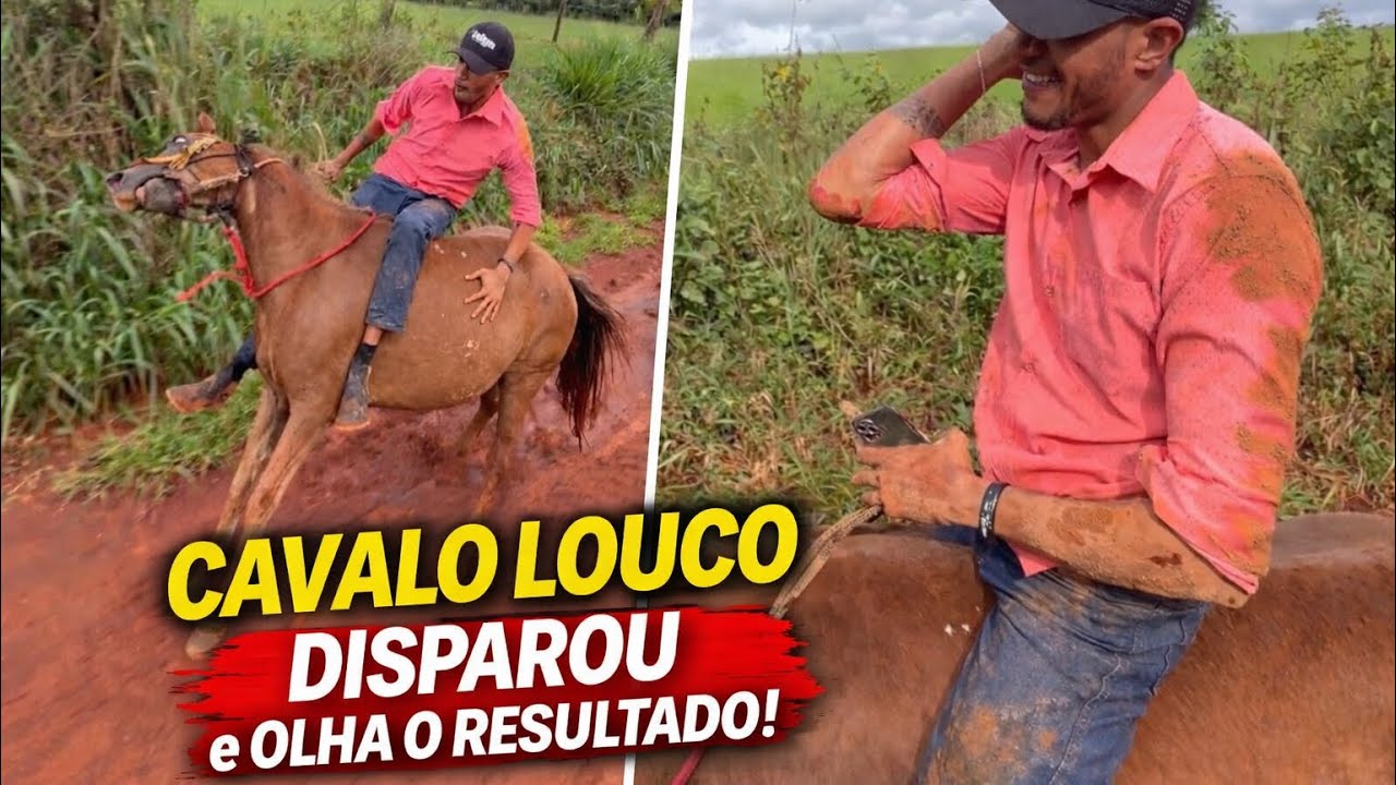 CAVALO LOUCO SAI CORRENDO E O PIOR ACONTECEU 😢
