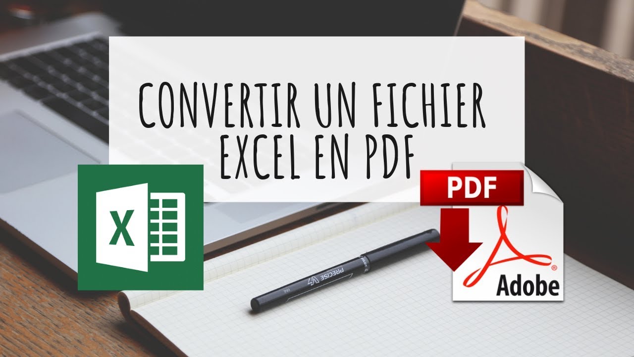Je convertis un classeur Excel au format PDF