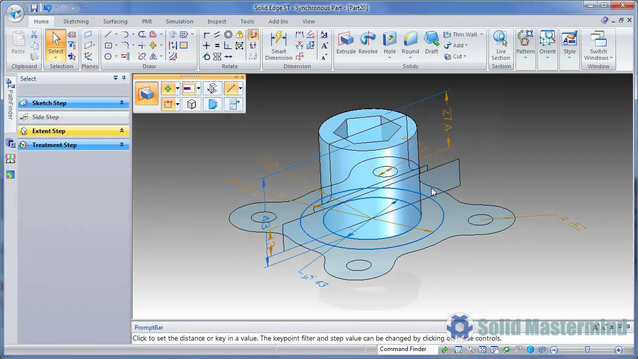 Solid Edge Part Top Tips : How To Create 3D Synchronous Parts From 2D Drawings