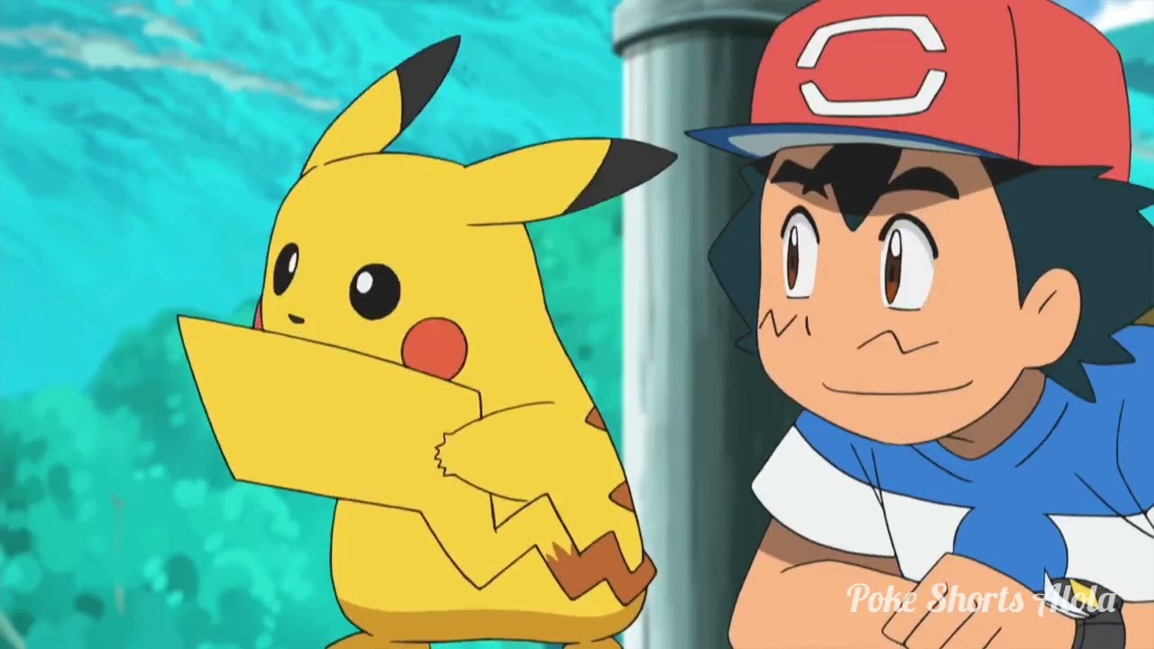 Pikachu Cleaning His Tail?