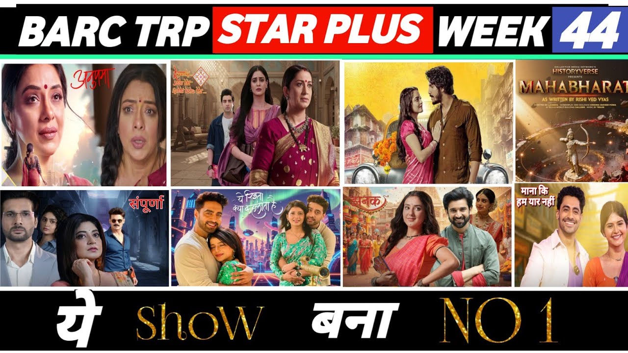 Star Plus Barc Trp of the Week 44 (2025) :Maana Ke Hum Yaar Nehi,  Kyunki Saas Bhi Kabhi Bahu Thi