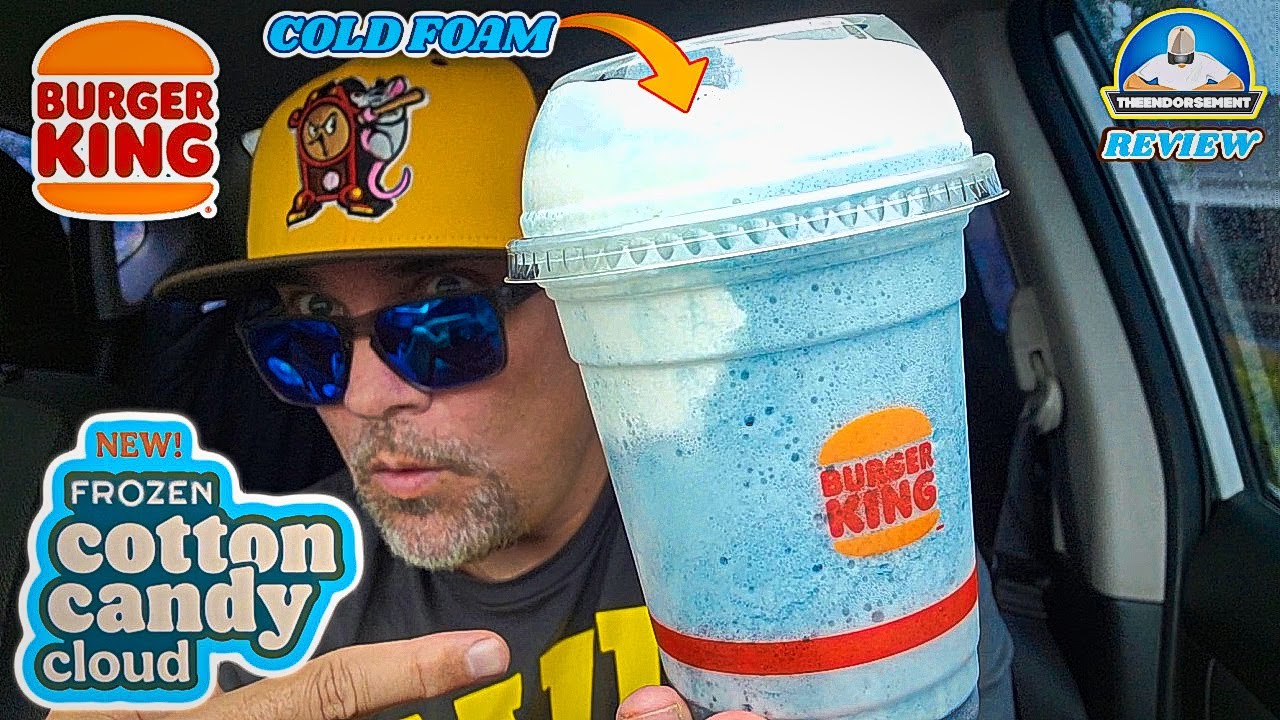 Burger King&reg; Frozen Cotton Candy Cloud Review! 🥶☁️ | W/ Cold Foam | theendorsement