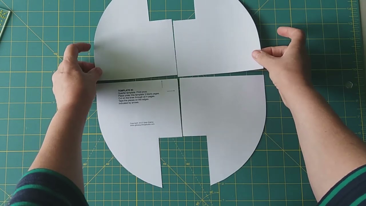 From quarter template to full size template