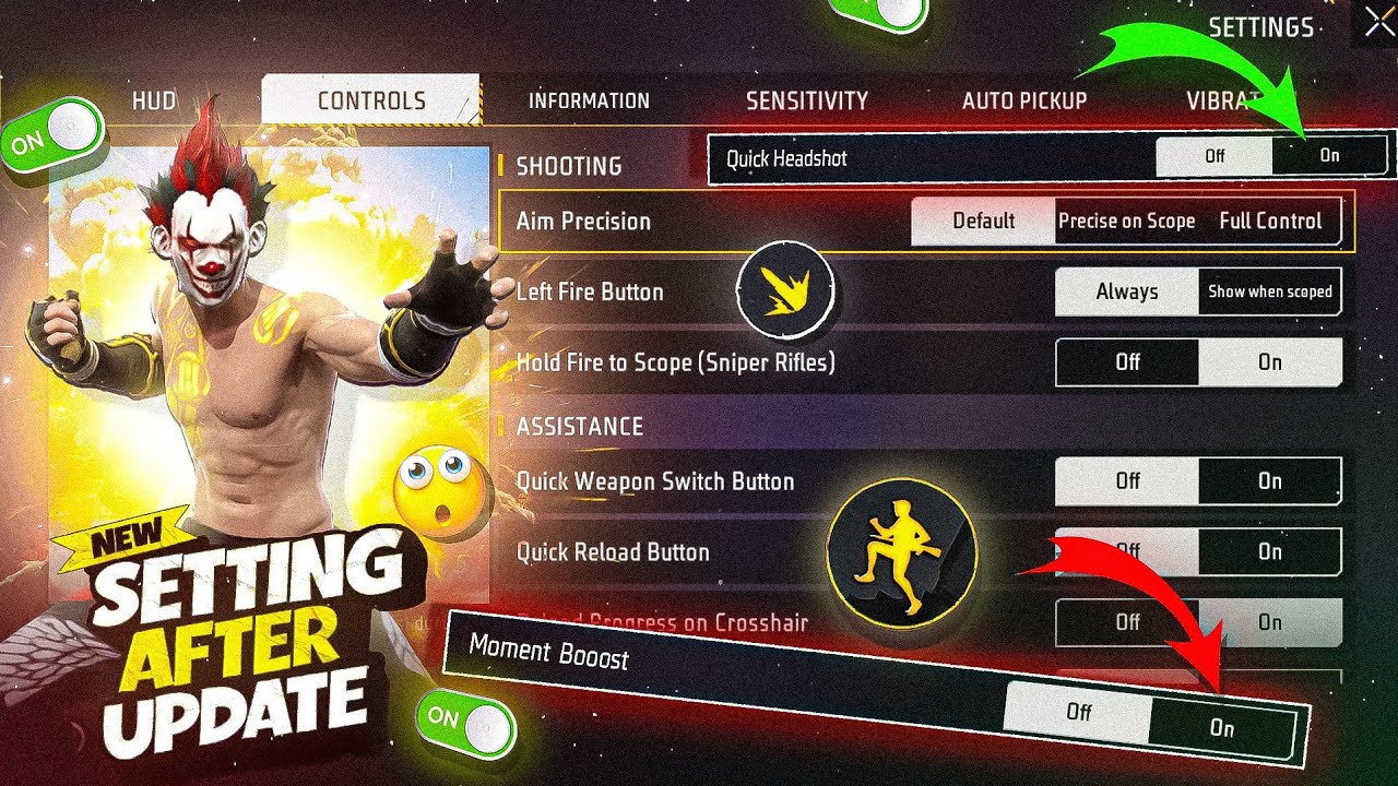 New Control Setting After Update💀🔥| Headshot Setting Free Fire | Pro Player Setting in free fire