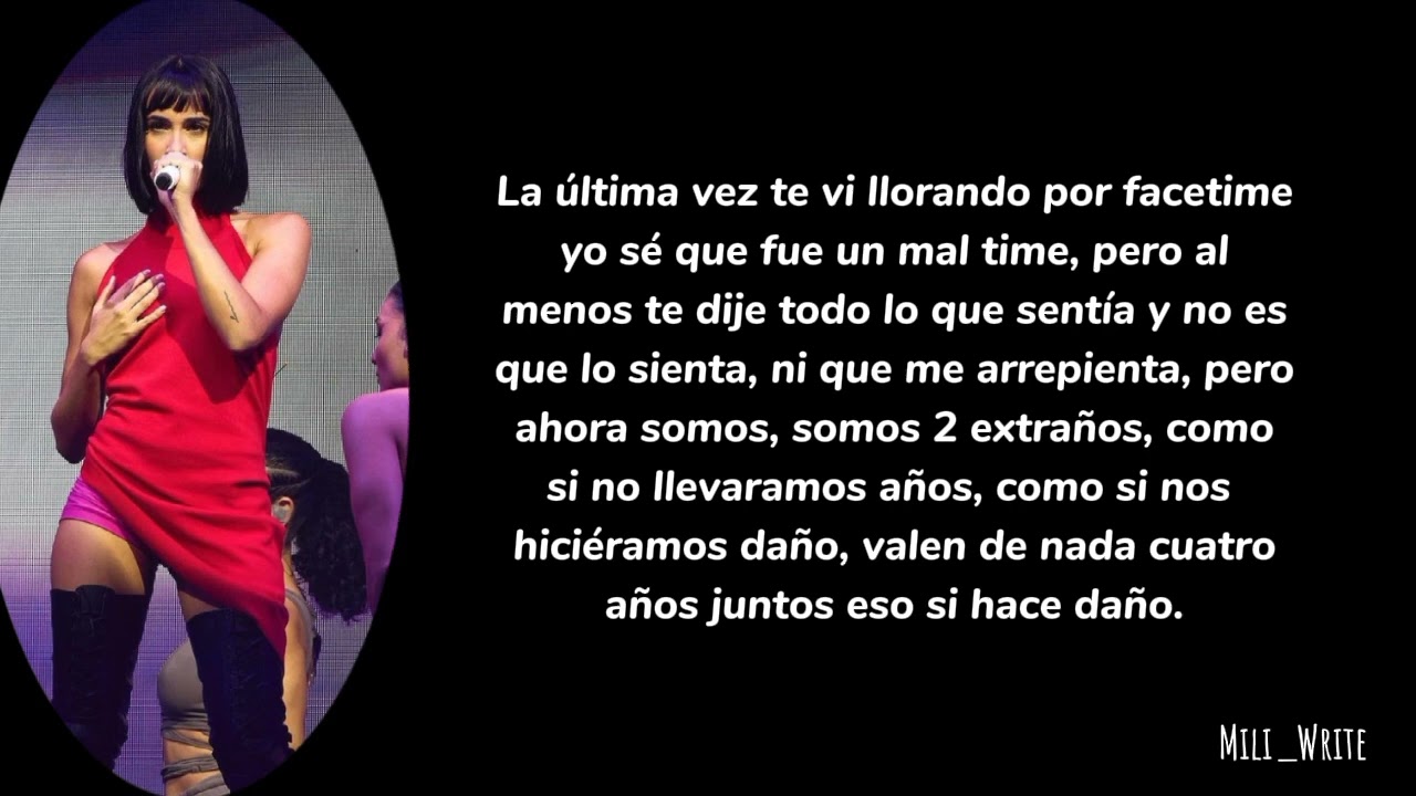 Aitana-2 extraños || (letra Lyrics) ||