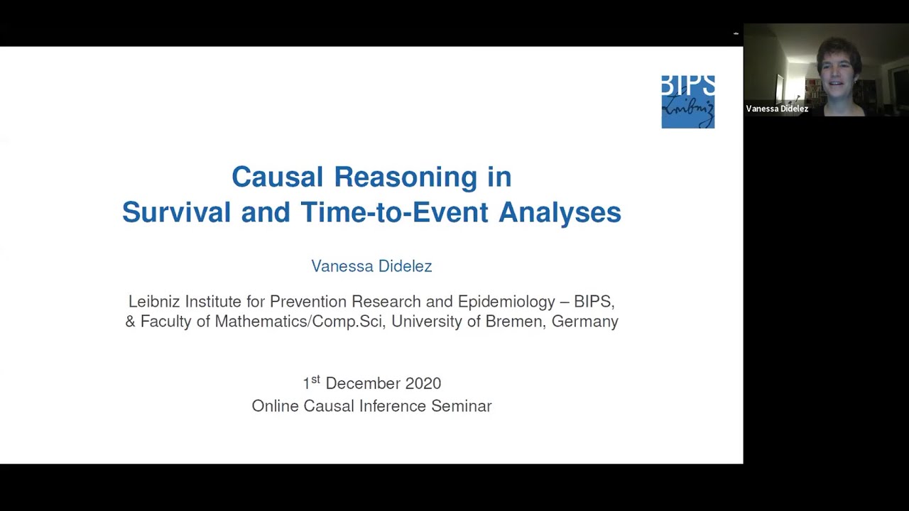 Vanessa Didelez: Causal reasoning in survival and time-to-event analyses