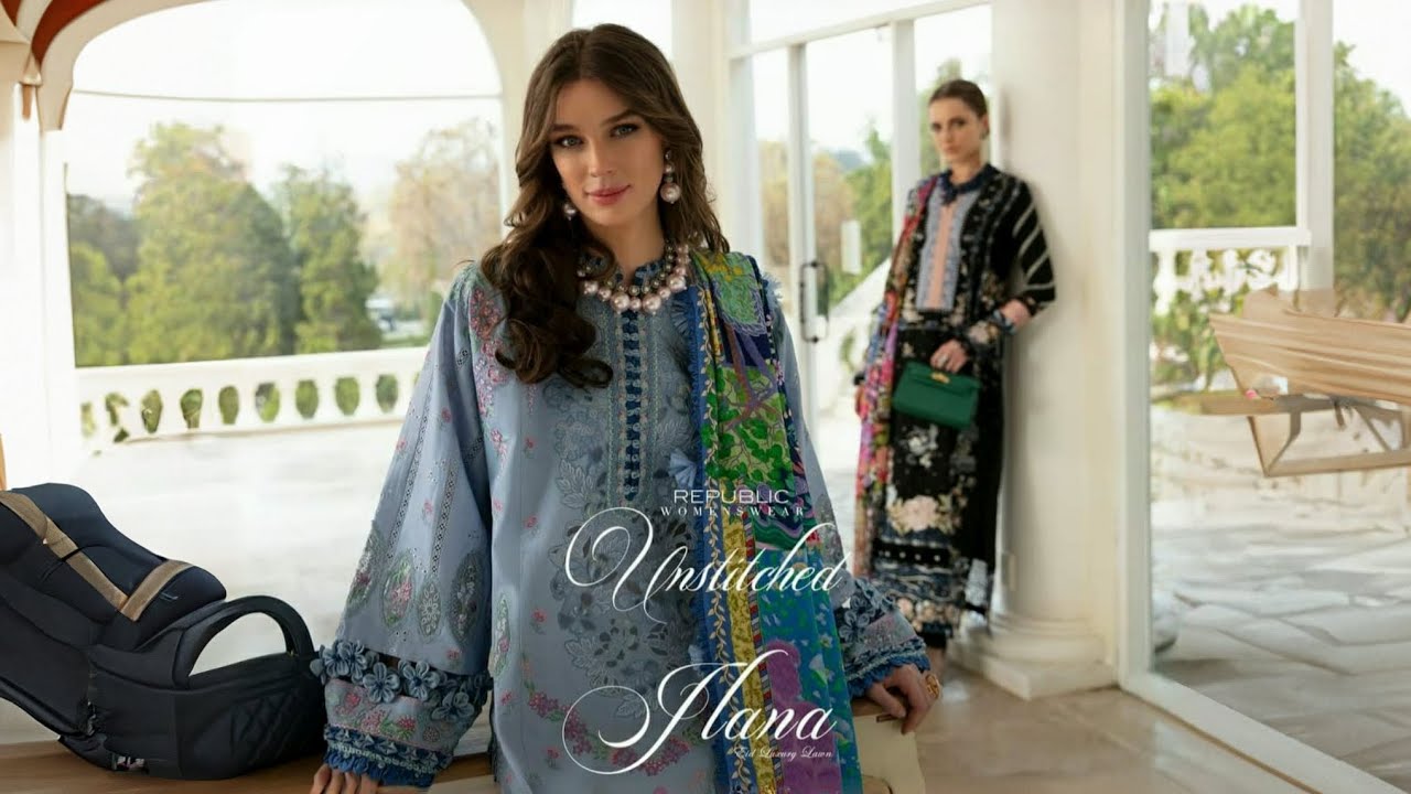 Republic Womenswear Ilana Eid Luxury Lawn Unstitched Collection 2024 | Republic Women Wear Lawn 2024