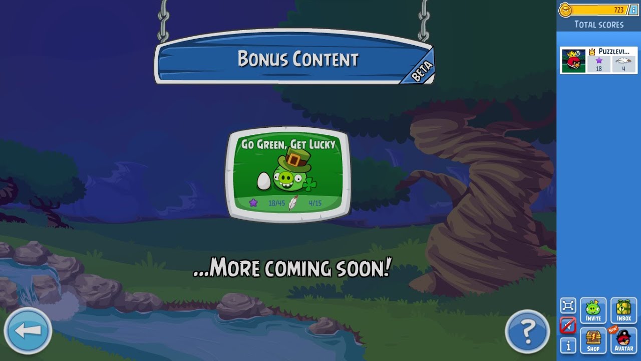 Angry Birds Refresh Bonus Content