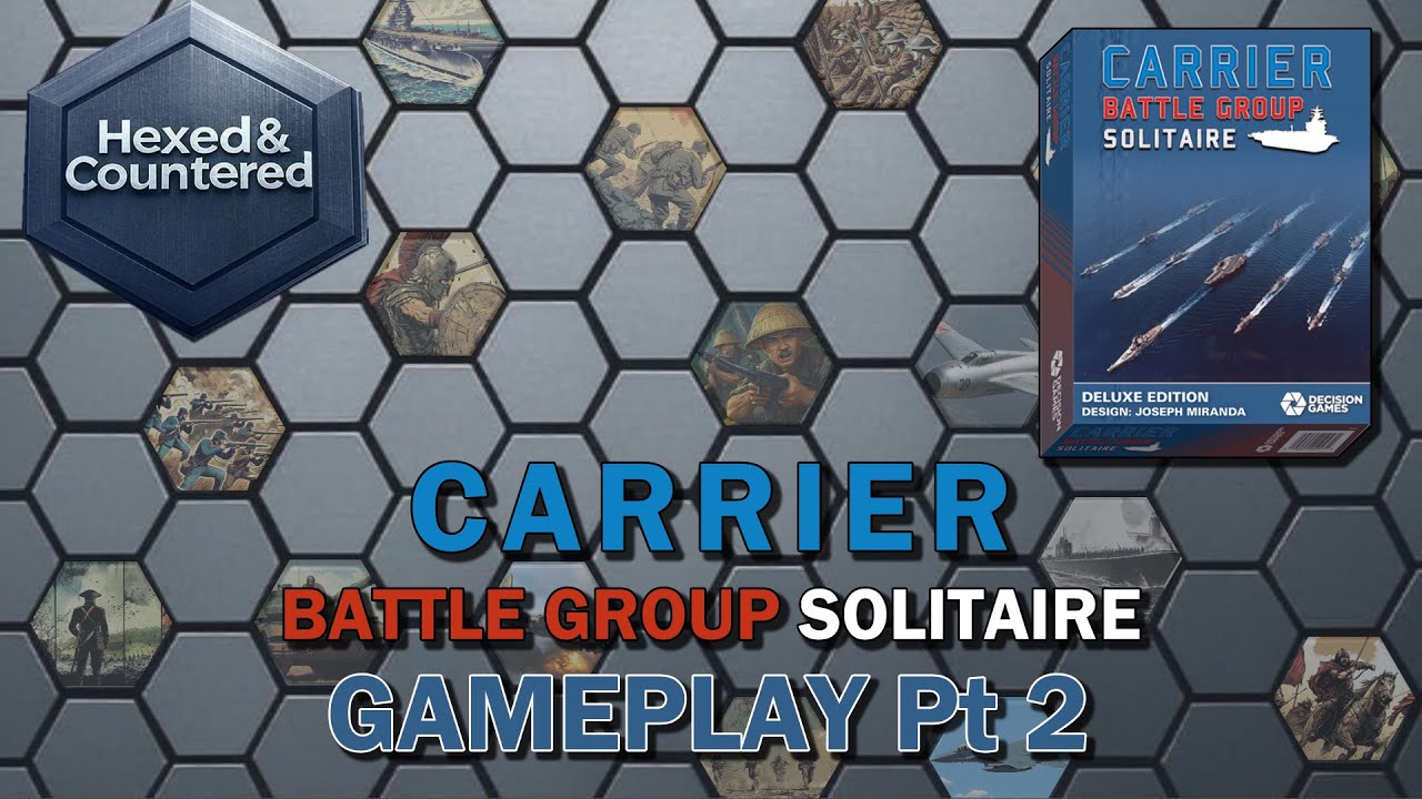 Carrier Battle Group Solitaire (Decision Games) - Gameplay (Amphibious Landing)