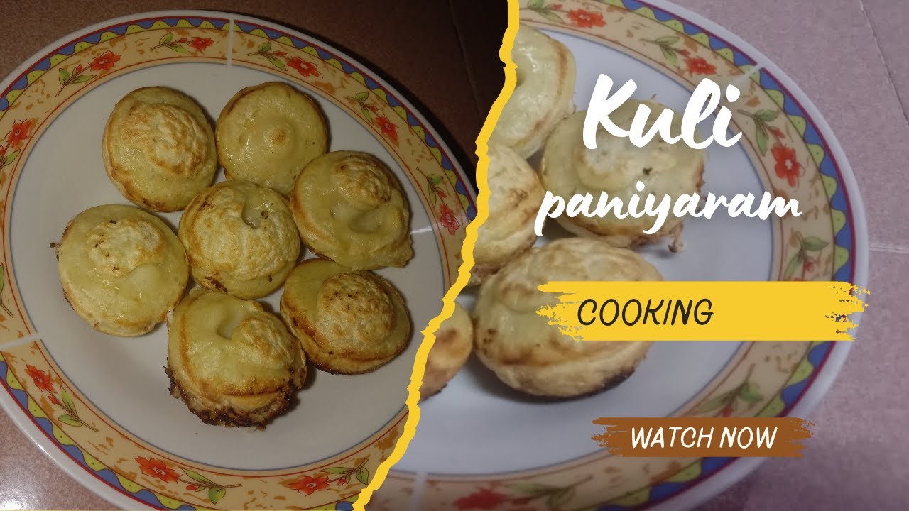 sweet kuli paniyaram in indian style