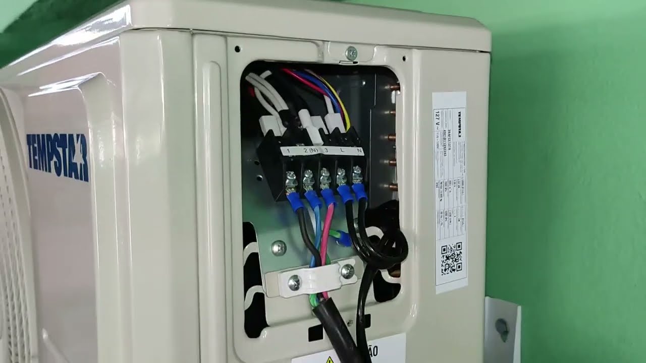 Como fazer a ligação elétrica do ar Split Tempstar 127 volts