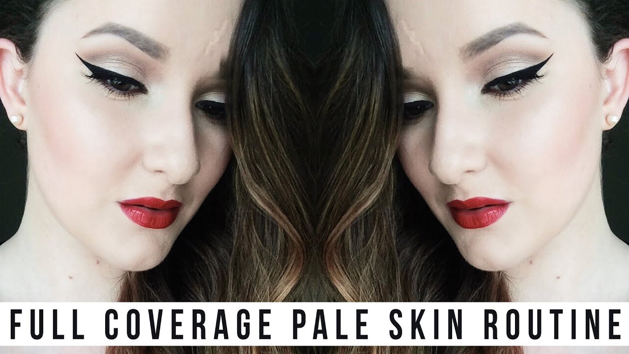 Full Coverage Foundation Routine for Pale Skin // shadesofpale