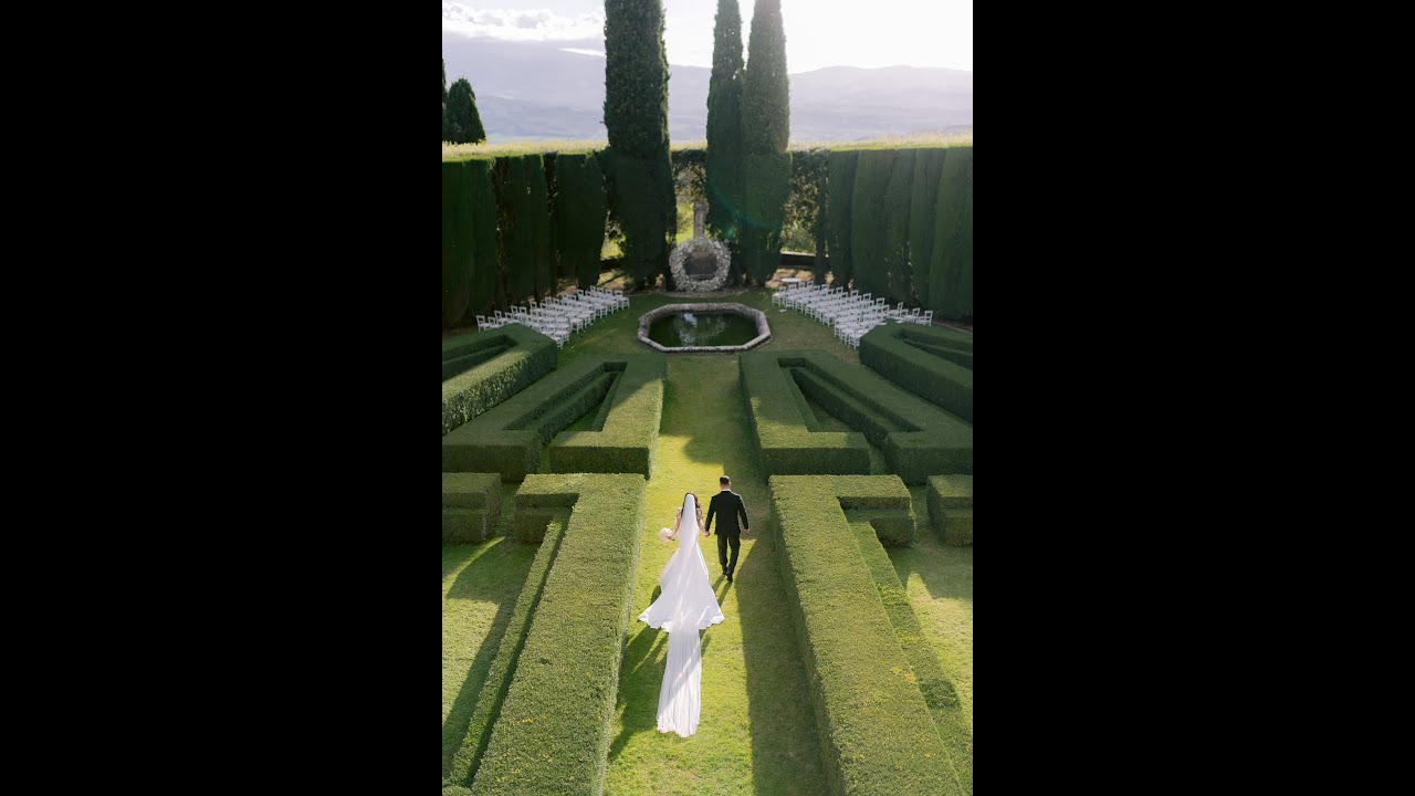 Federico Wedding at La Foce in Tuscany | 