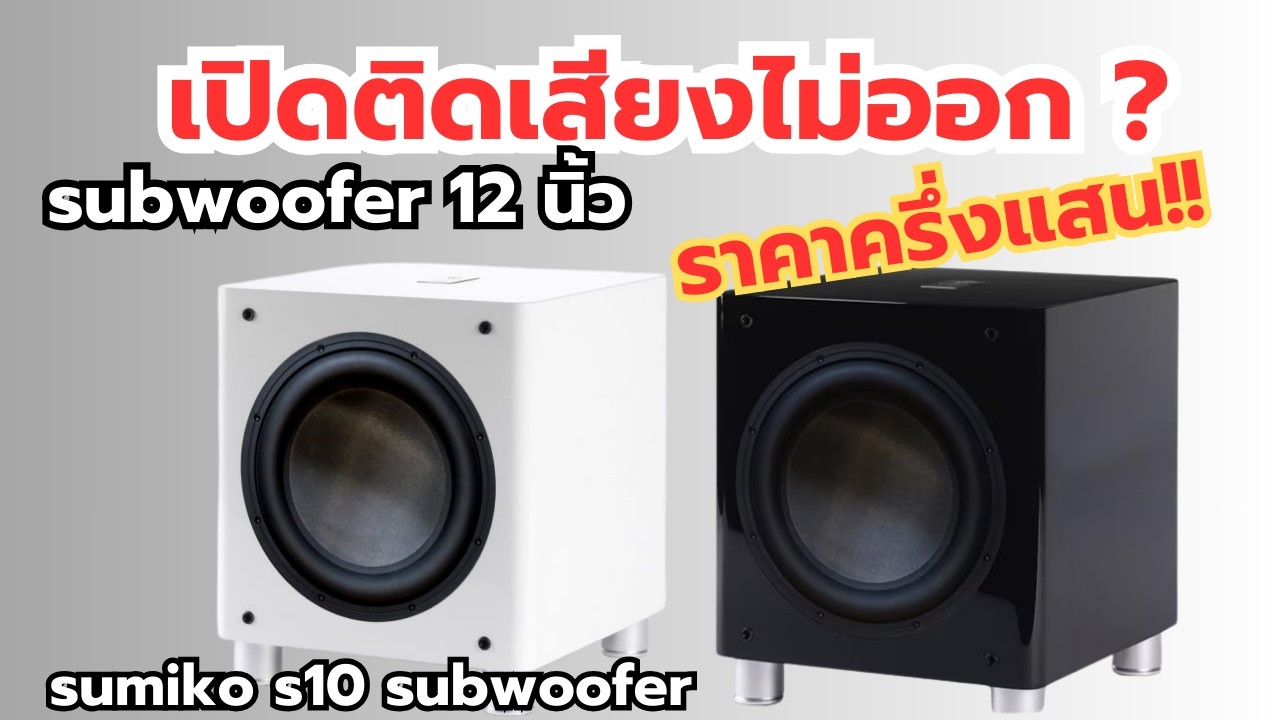 ซ่อมตู้ซับวูฟเฟอร์ Sumiko S10 subwoofer รุ่นท็อป เสียงดี 12