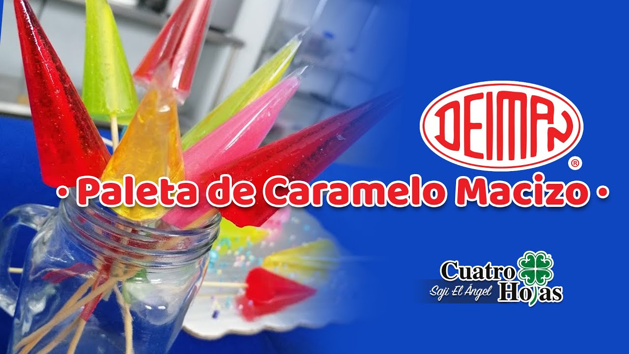 Paletas de Caramelo Macizo con Deiman