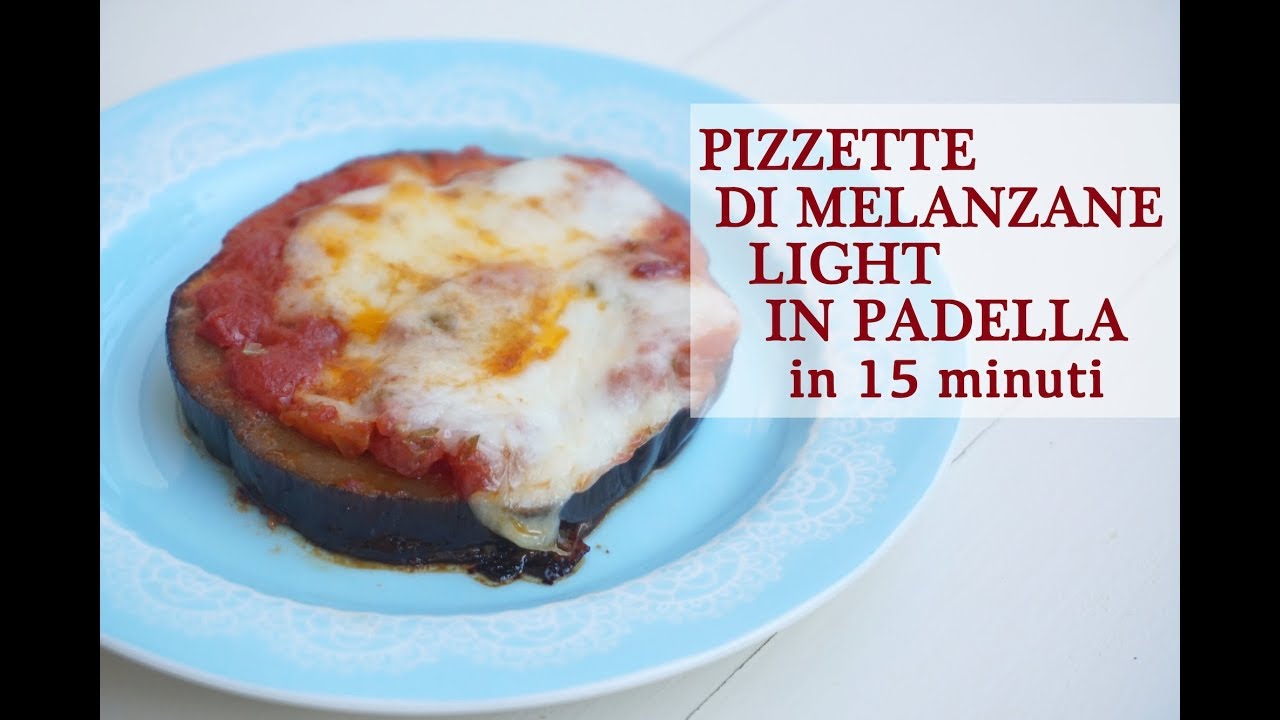 PIZZETTE DI MELANZANE LIGHT IN PADELLA in 15 minuti | ricetta vegetariana