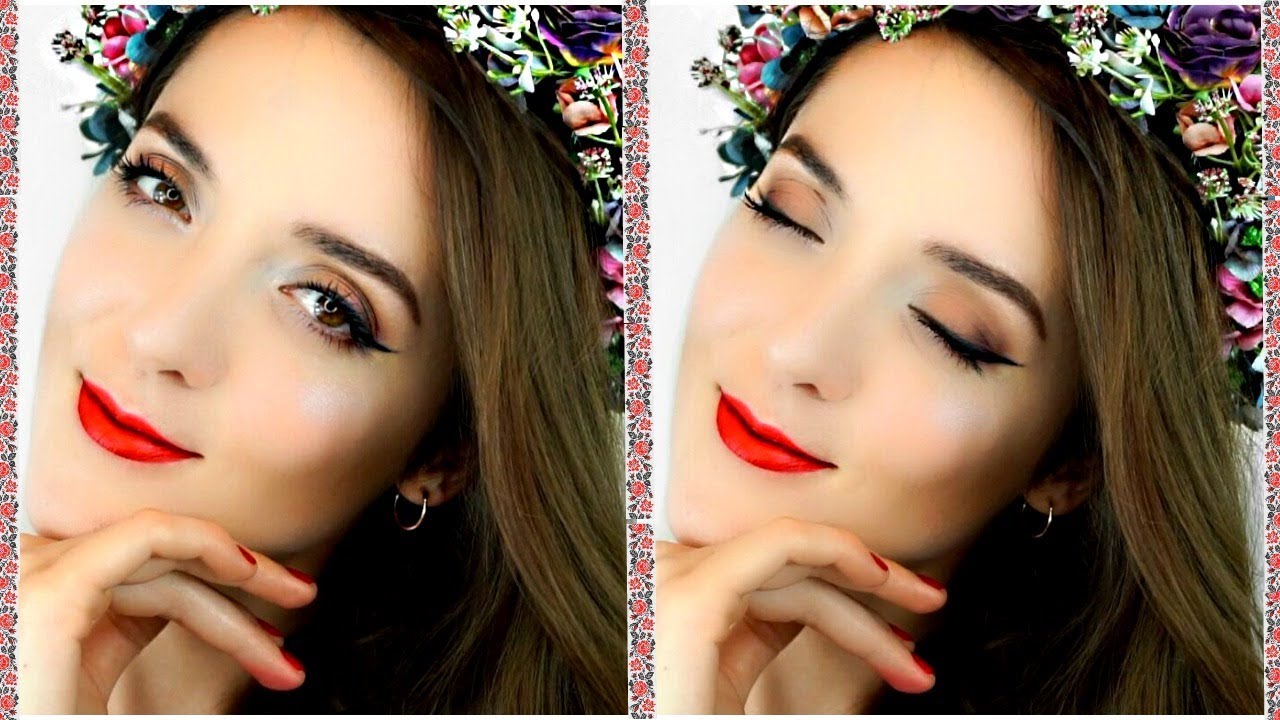 Traditional Ukrainian Makeup | Ukrainian Christmas Look| Український Макіяж