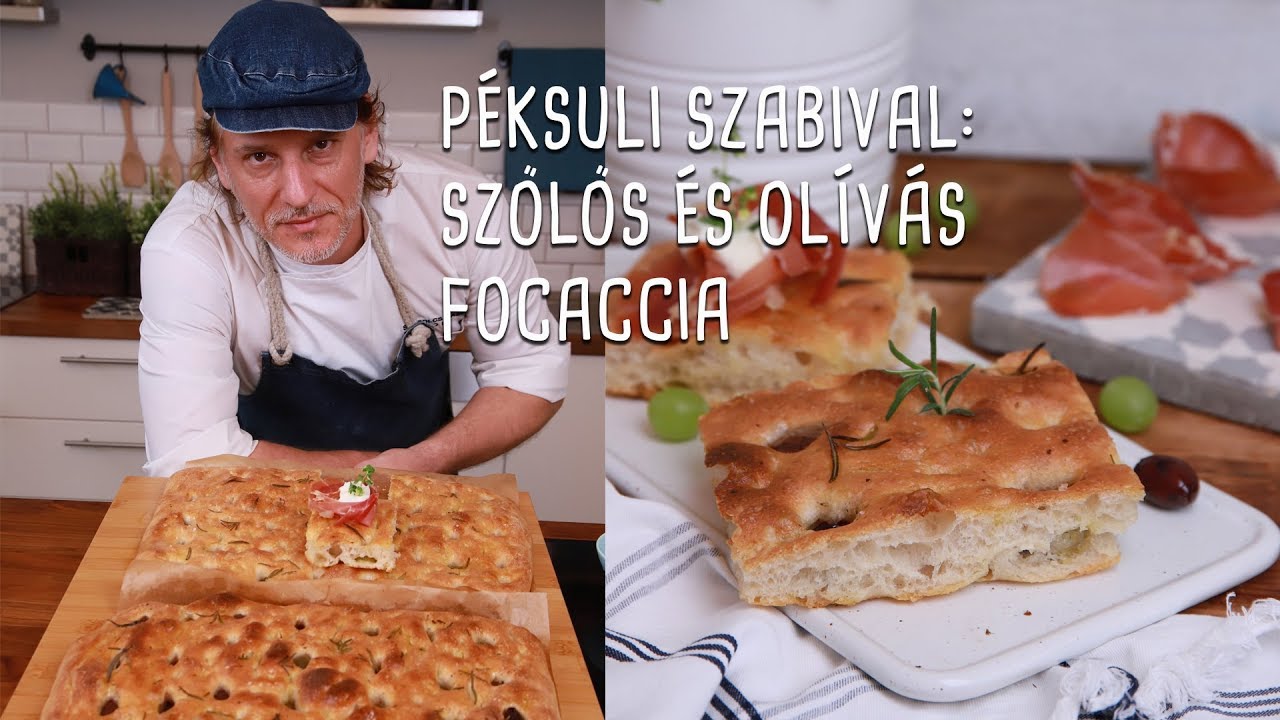 Péksuli Szabival: Szőlős és olívás focaccia | Mindmegette.hu