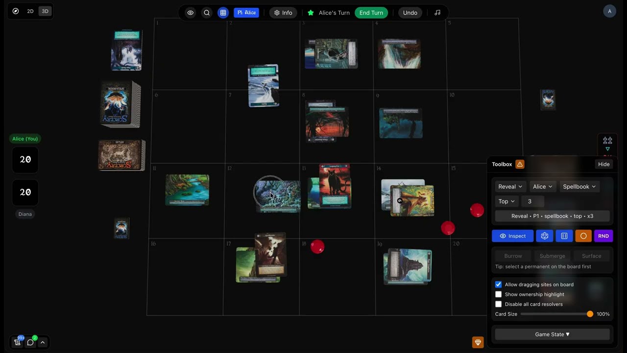 Realms.Cards - Explaining the Toolbox Feature