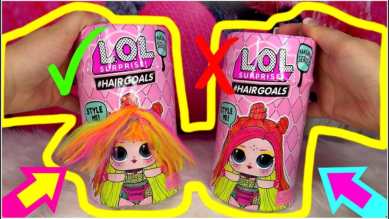 LOL surprise HAIRGOALS wave 2 OPENING CUSTOM FAKE VS REAL #Hairgoals wave 2 OPENING
