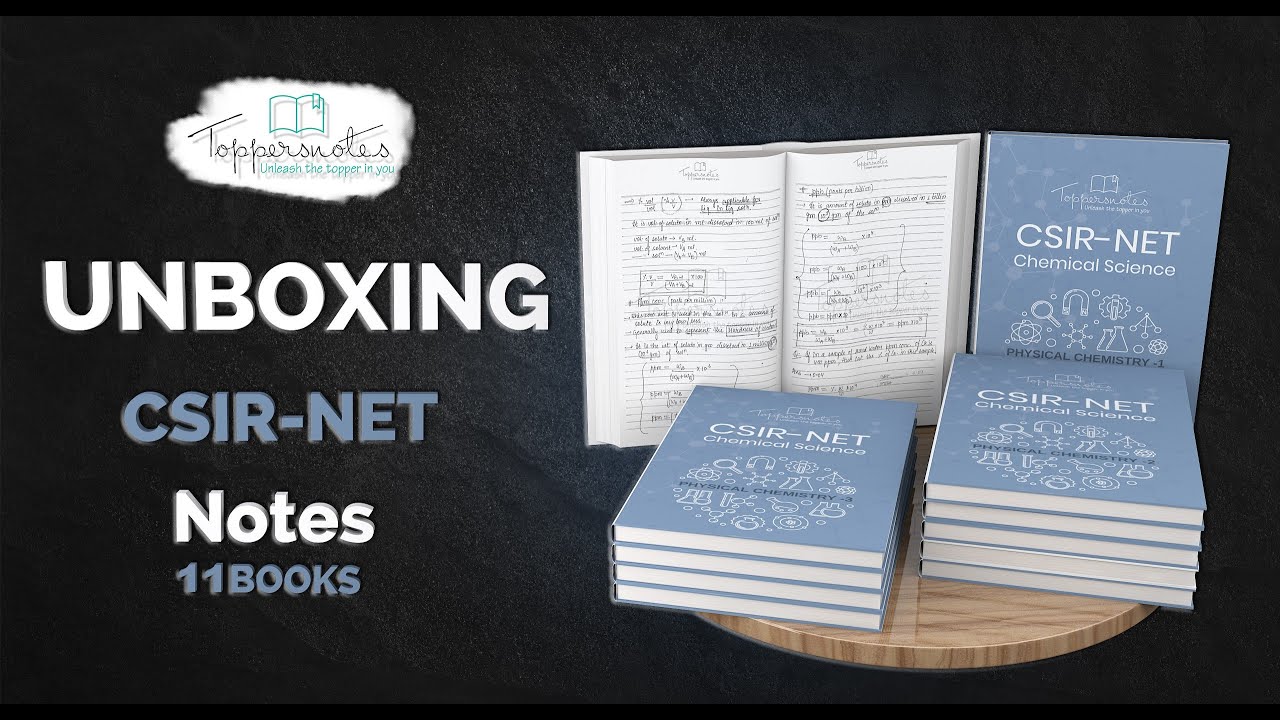 CSIR  - NET || Chemical Science || Latest Edition || Handwritten Notes Unbox By Toppersnotes