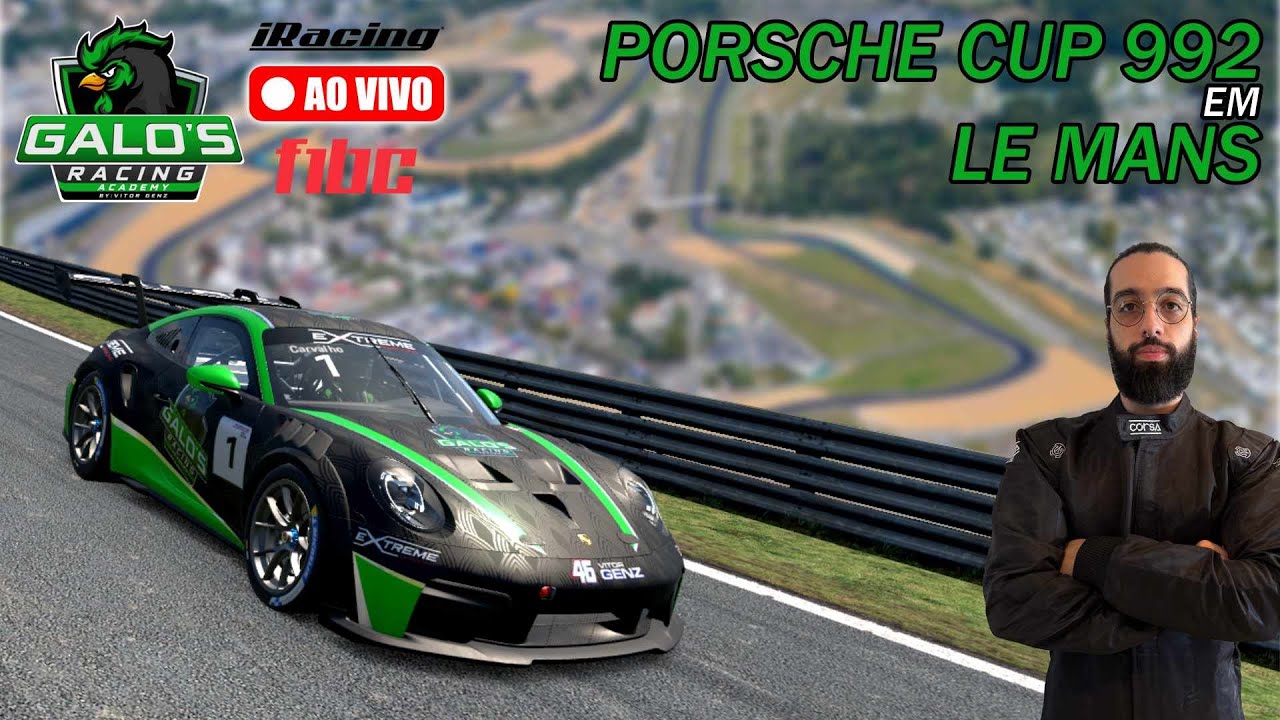 Porsche Cup (992.2) em Le Mans | Etapa 2 |26-1 | F1BC | AO VIVO