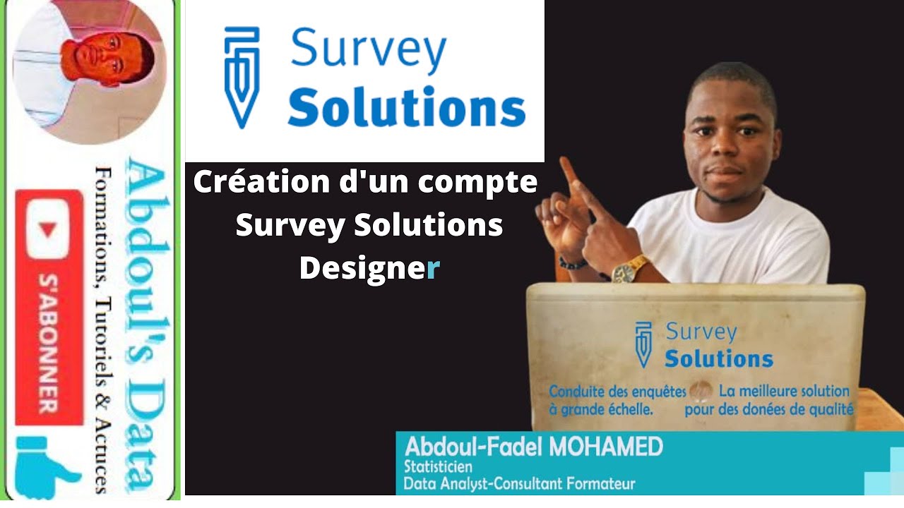 Création d'un compte Survey Solutions tutorials