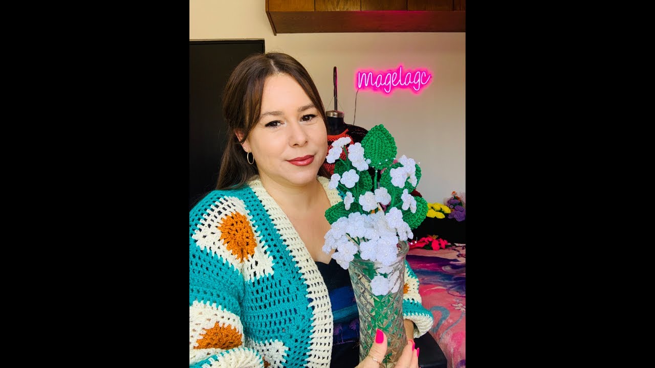 Teje conmigo 💐FLORES BLANCAS PARA RAMO DE NOVIA💐 SUSCRÍBETE AL CANAL