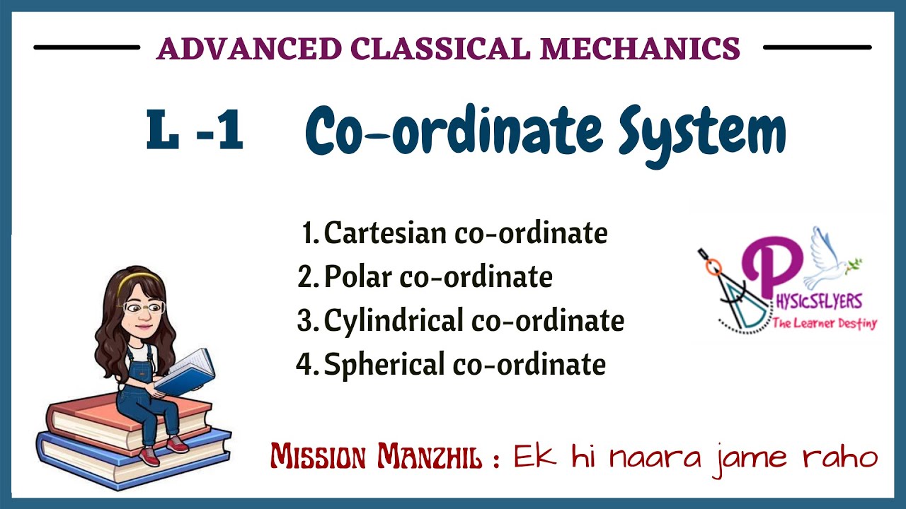 L 1 CO ORDINATE SYSTEM || Cartesian & Polar Co- ordinates || CLASSICAL MECHANICS