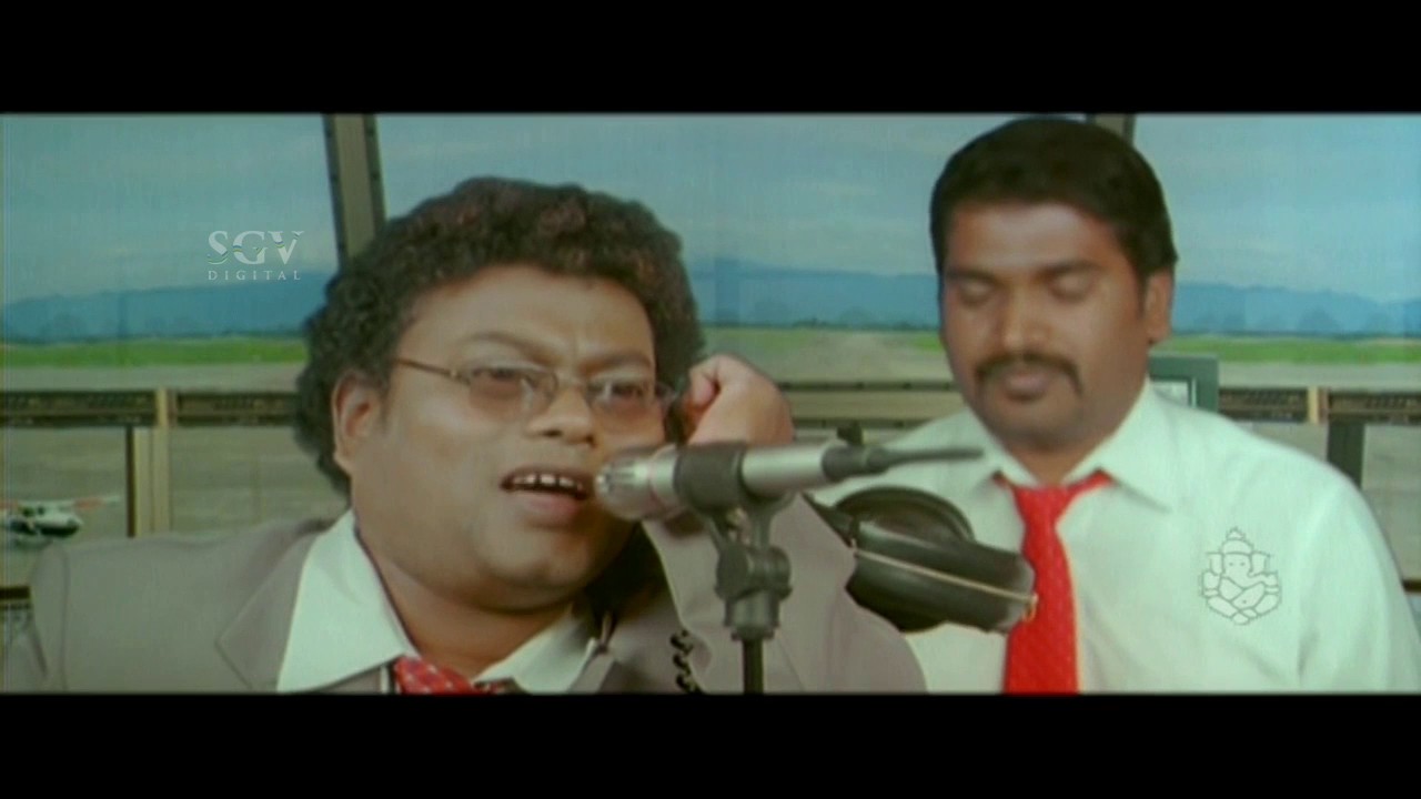 Rangayana Raghu Comedy stuck in plane | Mast Maja Maadi Kannada Comedy  | Kannada Comedy Scenes
